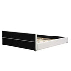 Lit plateforme moderne rembourré Christopher Knight Home Gianni avec tête de lit à bord large