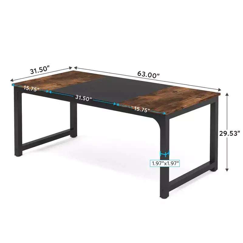 MAYEERTY Table de Salle à Manger 160 cm, Table de Cuisine pour 4-6 Personnes avec Plateau en Faux Marbre Blanc et Cadre en Acier Doré, Pieds Réglables