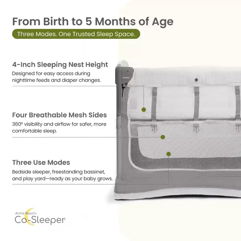 Moïse CO-SLEEPER Arm's Reach Mini Ezee 3 en 1