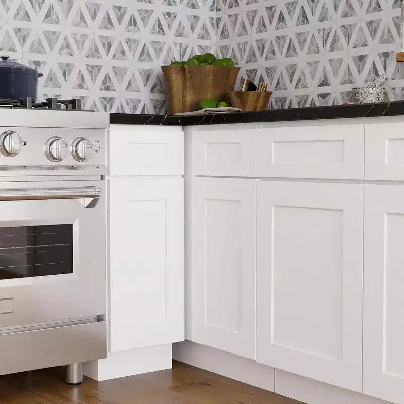 Meuble de cuisine bas CASAINC de 30,5 cm L x 87,6 cm H x 61 cm P avec 1 tiroir à fermeture douce, cadre en contreplaqué, façade à recouvrement total