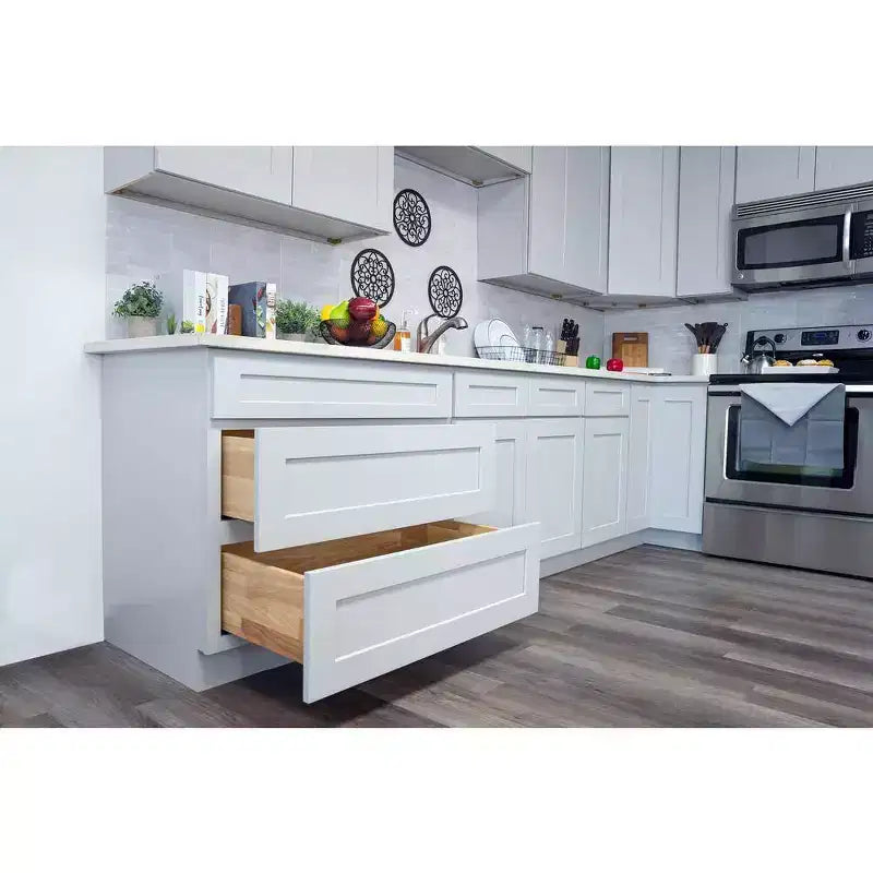 Meuble de cuisine bas CASAINC de 30,5 cm L x 87,6 cm H x 61 cm P avec 1 tiroir à fermeture douce, cadre en contreplaqué, façade à recouvrement total
