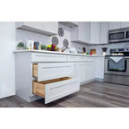 Meuble de cuisine bas CASAINC de 30,5 cm L x 87,6 cm H x 61 cm P avec 1 tiroir à fermeture douce, cadre en contreplaqué, façade à recouvrement total