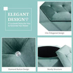 Christopher Knight Home Florence Pouf de rangement moderne en velours matelassé à losanges polygonaux