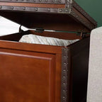 Table d'appoint Amherst avec rangement - Marron - SEI