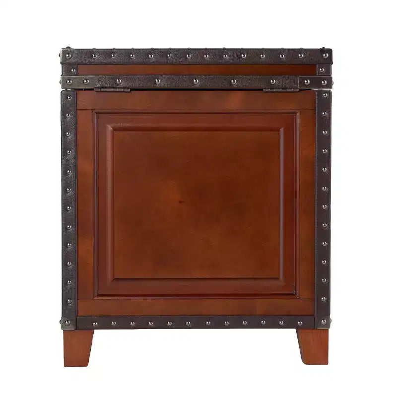 Table d'appoint Amherst avec rangement - Marron - SEI