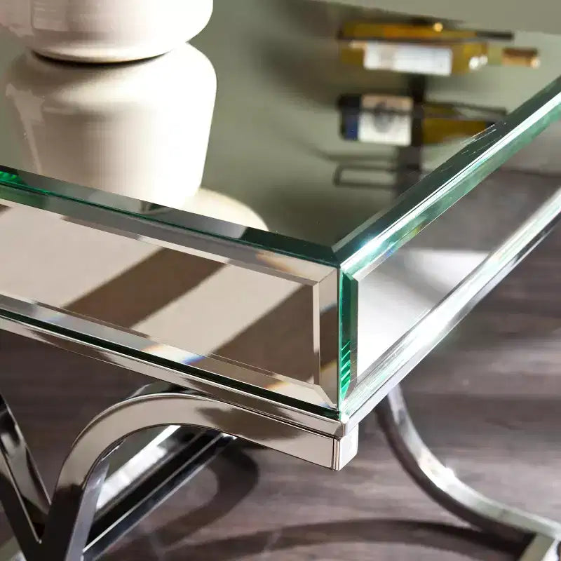Table d'appoint miroir Ava - Argent - SEI