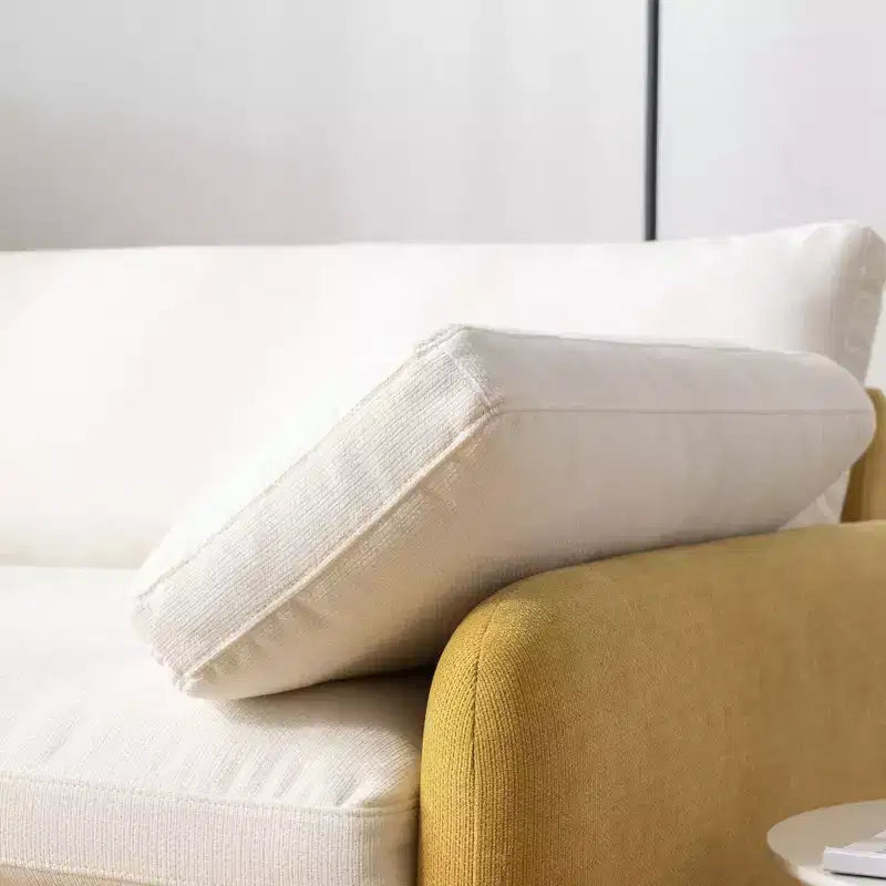 Fauteuil simple Merax en chenille surdimensionné avec assise profonde et coussins décoratifs