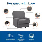 Fauteuil inclinable, planeur, berçant et pivotant 4-en-1 Baby Relax Rylan