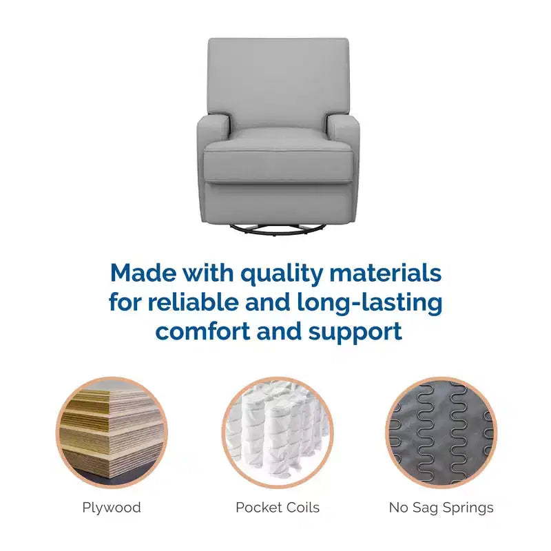 Fauteuil inclinable, planeur, berçant et pivotant 4-en-1 Baby Relax Rylan