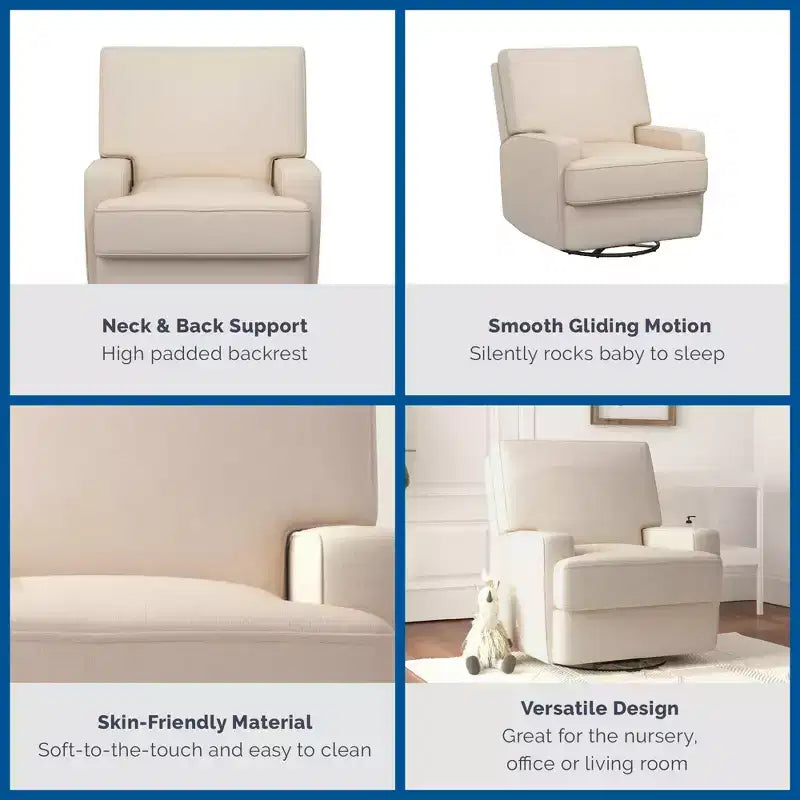 Fauteuil inclinable, planeur, berçant et pivotant 4-en-1 Baby Relax Rylan