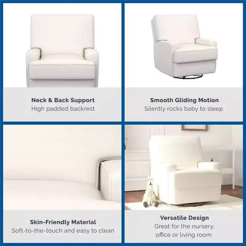 Fauteuil inclinable, planeur, berçant et pivotant 4-en-1 Baby Relax Rylan