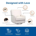 Fauteuil inclinable, planeur, berçant et pivotant 4-en-1 Baby Relax Rylan