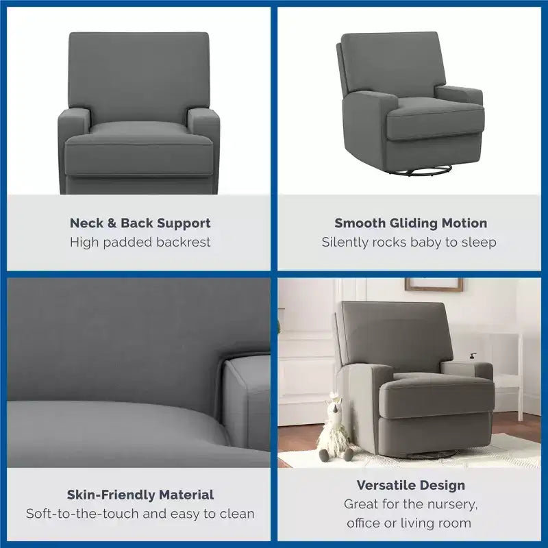 Fauteuil inclinable, planeur, berçant et pivotant 4-en-1 Baby Relax Rylan