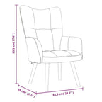 vidaXL Fauteuil moderne en velours gris clair avec pieds en bois, siège en mousse épaisse rembourrée, blocs esthétiques sur le dossier - Gris clair