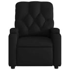 Fauteuil inclinable de massage vidaXL - Similicuir noir, 6 points de vibration, réglable à 135 degrés, porte-gobelets, pochette latérale