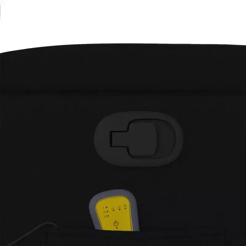 Fauteuil inclinable de massage vidaXL - Similicuir noir, 6 points de vibration, réglable à 135 degrés, porte-gobelets, pochette latérale