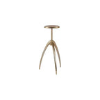 Meridian Furniture, Tabouret de comptoir/bar Clara en aluminium doré