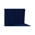 Meridian Furniture, Tabouret Lily en velours bleu marine, lot de 2