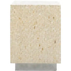 Scarlett Square Accent Table - ACC1809A - Natural/Silver - Safavieh