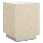 Table d'appoint carrée Scarlett - ACC1809A - Naturel/Argent - Safavieh