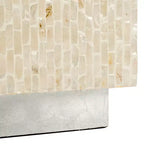 Table d'appoint carrée Scarlett - ACC1809A - Naturel/Argent - Safavieh