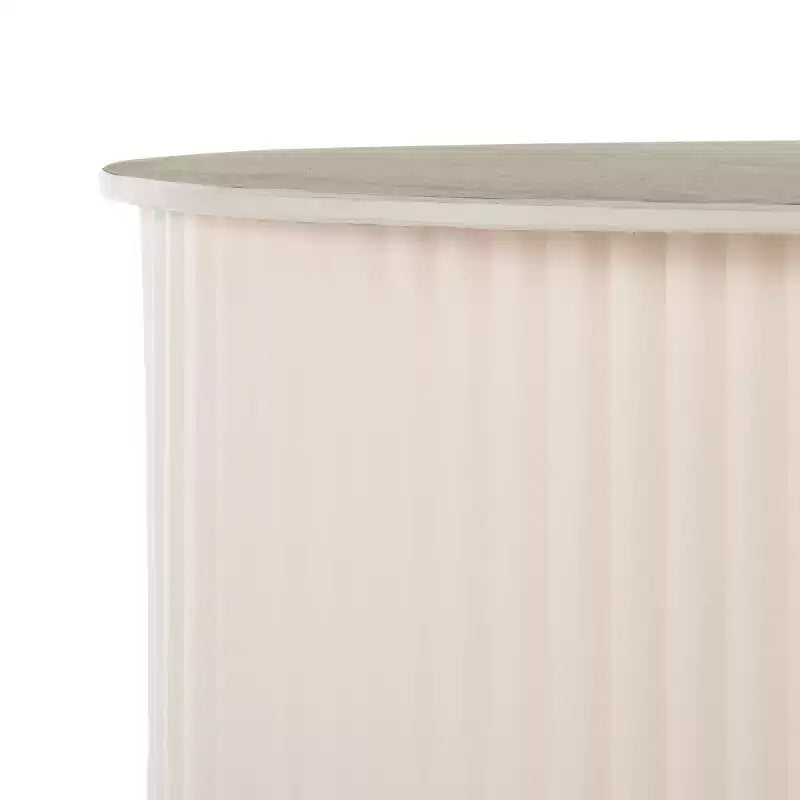 Table d'appoint en céramique MTP Large - ACC2909A - Céramique beige/beige - Safavieh