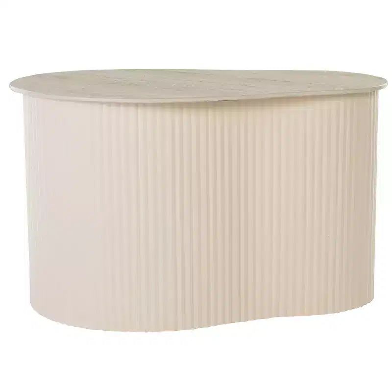 Table d'appoint en céramique MTP Large - ACC2909A - Céramique beige/beige - Safavieh