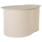 Table d'appoint en céramique MTP Large - ACC2909A - Céramique beige/beige - Safavieh