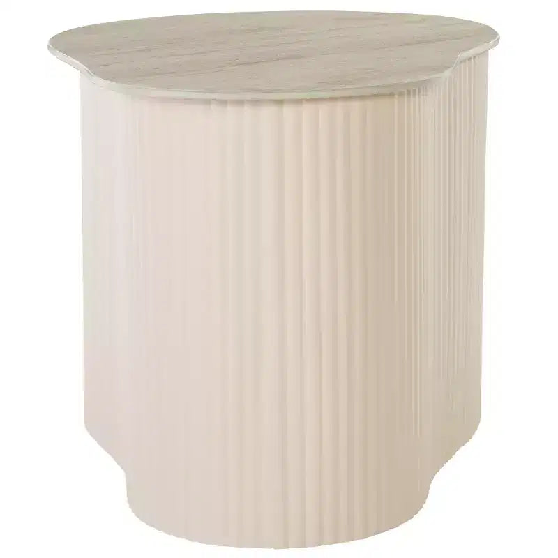 Table d'appoint en céramique MTP Large - ACC2909A - Céramique beige/beige - Safavieh