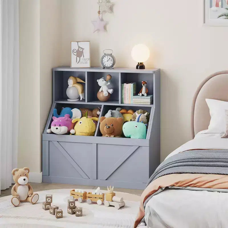 Étagère et rangement de jouets GustoWave pour enfants, Organisateur de rangement de jouets pour enfants, Meuble de rangement de jouets pour tout-petits pour salle de jeux, chambre, crèche