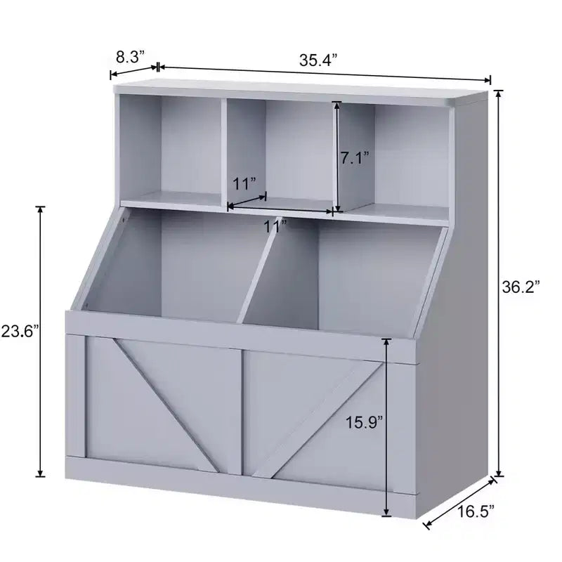Étagère et rangement de jouets GustoWave pour enfants, Organisateur de rangement de jouets pour enfants, Meuble de rangement de jouets pour tout-petits pour salle de jeux, chambre, crèche