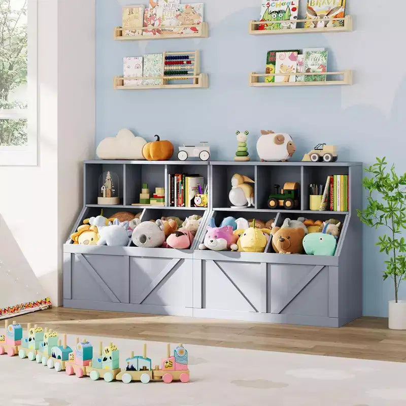 Étagère et rangement de jouets GustoWave pour enfants, Organisateur de rangement de jouets pour enfants, Meuble de rangement de jouets pour tout-petits pour salle de jeux, chambre, crèche