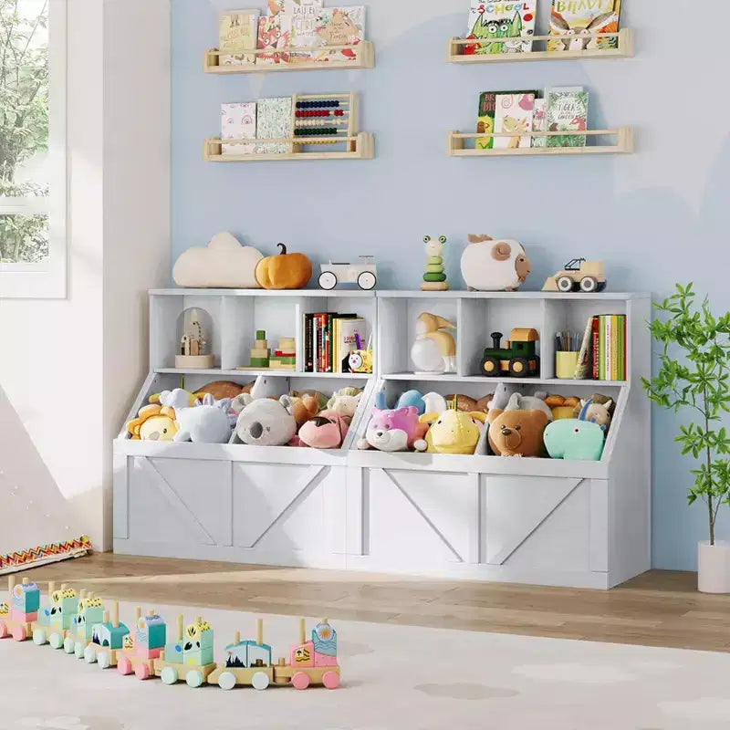 Étagère et rangement de jouets GustoWave pour enfants, Organisateur de rangement de jouets pour enfants, Meuble de rangement de jouets pour tout-petits pour salle de jeux, chambre, crèche