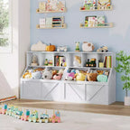 Étagère et rangement de jouets GustoWave pour enfants, Organisateur de rangement de jouets pour enfants, Meuble de rangement de jouets pour tout-petits pour salle de jeux, chambre, crèche