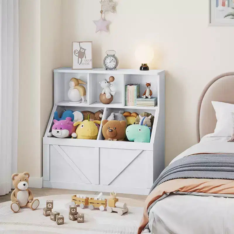 Étagère et rangement de jouets GustoWave pour enfants, Organisateur de rangement de jouets pour enfants, Meuble de rangement de jouets pour tout-petits pour salle de jeux, chambre, crèche