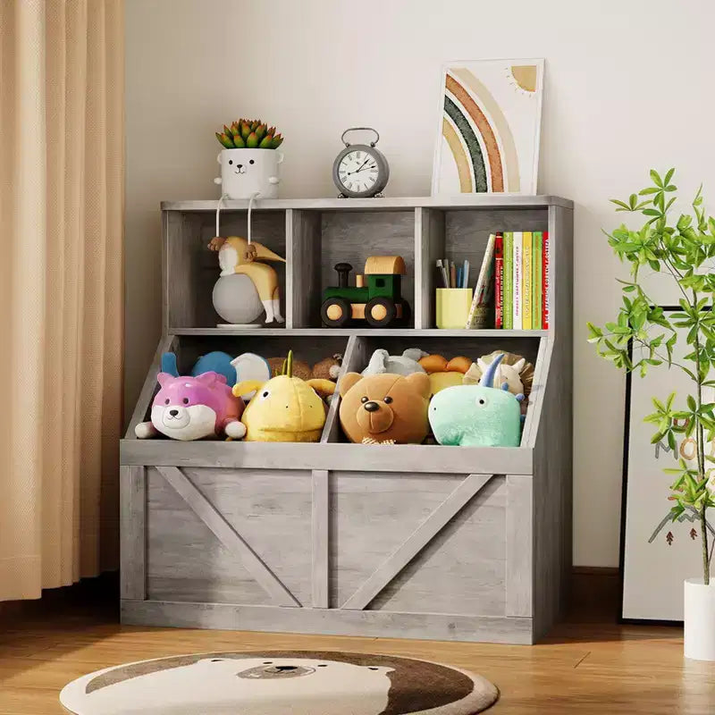Étagère et rangement de jouets GustoWave pour enfants, Organisateur de rangement de jouets pour enfants, Meuble de rangement de jouets pour tout-petits pour salle de jeux, chambre, crèche