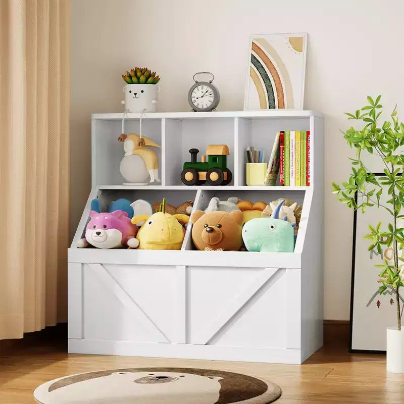 Étagère et rangement de jouets GustoWave pour enfants, Organisateur de rangement de jouets pour enfants, Meuble de rangement de jouets pour tout-petits pour salle de jeux, chambre, crèche