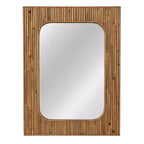 Miroir Mural Encadré en Rotin Naturel Storied Home