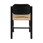 Chaises de salle à manger Christopher Knight Home Kayle de style moderne du milieu du siècle en bois d'acacia avec tissage en corde de papier