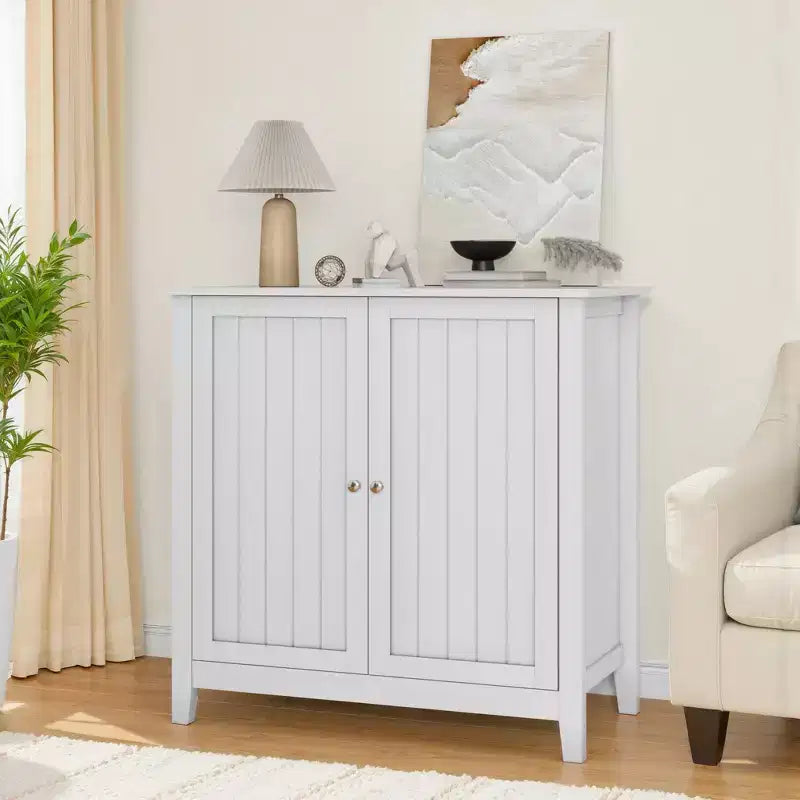 Meuble de rangement autoportant GDFStudio Lux Mid-Century Modern 80 cm à deux portes