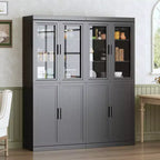 PexFix Meuble de Rangement sur Pied en Bois pour Cuisine avec Étagères et Portes Grande Capacité