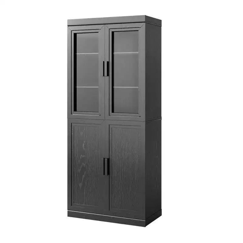 PexFix Meuble de Rangement sur Pied en Bois pour Cuisine avec Étagères et Portes Grande Capacité