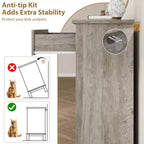 Commode 7 tiroirs Garvee pour chambre à coucher, commode de 137 cm de large avec rangement autonome, commode de rangement en bois pour salon, chambre à coucher