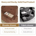 Commode 7 tiroirs Garvee pour chambre à coucher, commode de 137 cm de large avec rangement autonome, commode de rangement en bois pour salon, chambre à coucher