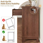Commode 7 tiroirs Garvee pour chambre à coucher, commode de 137 cm de large avec rangement autonome, commode de rangement en bois pour salon, chambre à coucher
