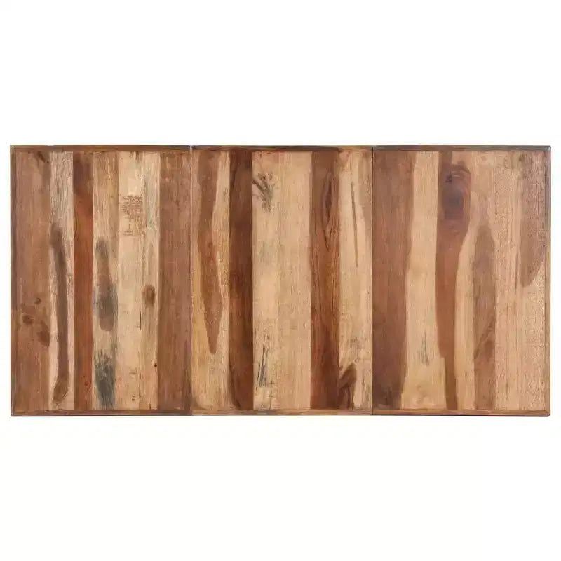 vidaXL Table de salle à manger en bois d'acacia massif miel 140 x 70 x 75 cm - 160 x 80 x 75 cm