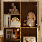 Meuble TV mural Famapy grand système de meuble avec bibliothèque et rangement TV pour salon en chêne