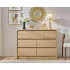 Commode verticale moderne Mastgoal à 6 tiroirs - Meuble de rangement en bois de 119 cm avec assemblage, commode pour chambre et salon