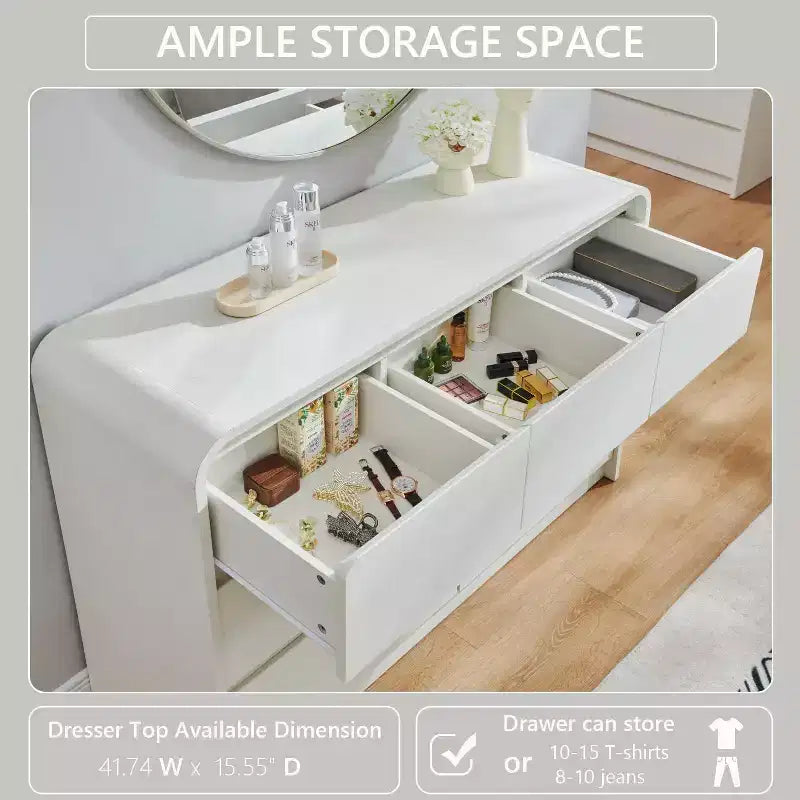 Commode verticale moderne Mastgoal à 6 tiroirs - Meuble de rangement en bois de 119 cm avec assemblage, commode pour chambre et salon