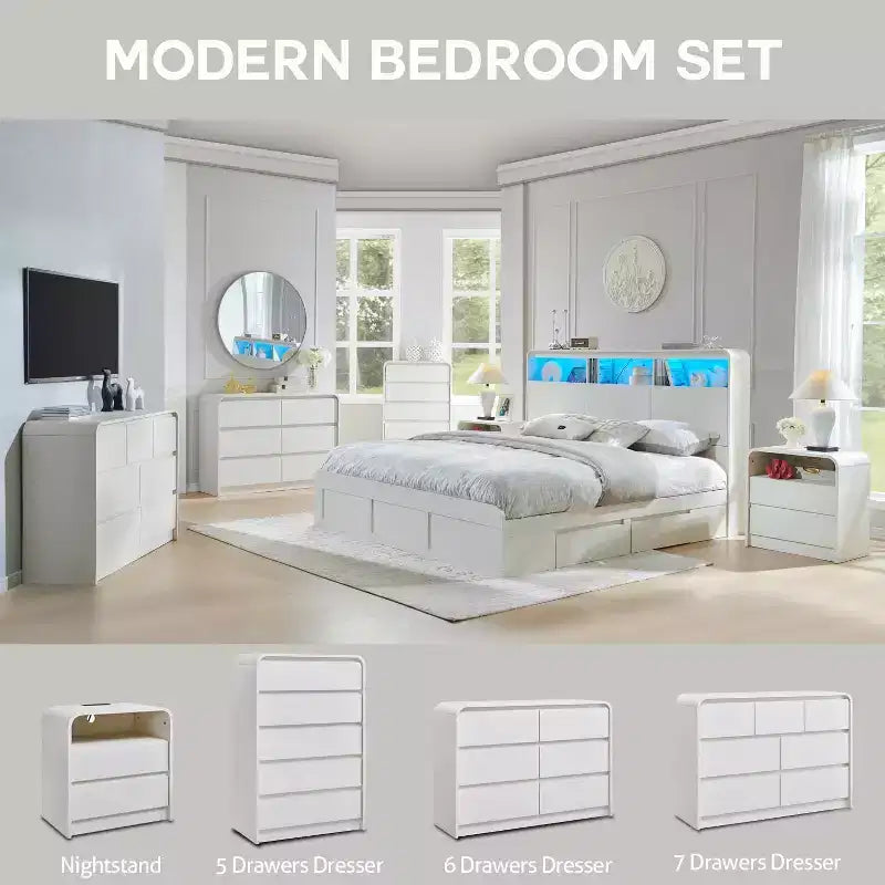 Commode verticale moderne Mastgoal à 6 tiroirs - Meuble de rangement en bois de 119 cm avec assemblage, commode pour chambre et salon